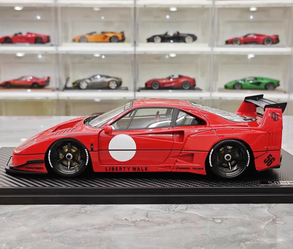 [Ignition] 1:18 Ferrari 1987 F40 Liberty Walk Red Model Car Resin