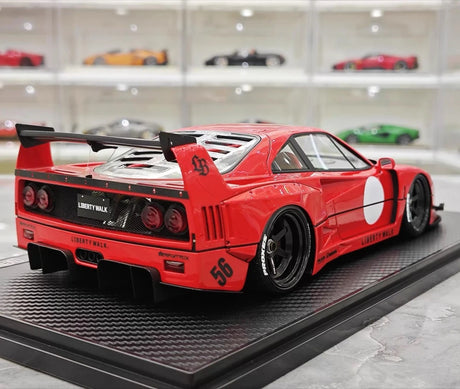 [Ignition] 1:18 Ferrari 1987 F40 Liberty Walk punainen pienoismalli Hartsi