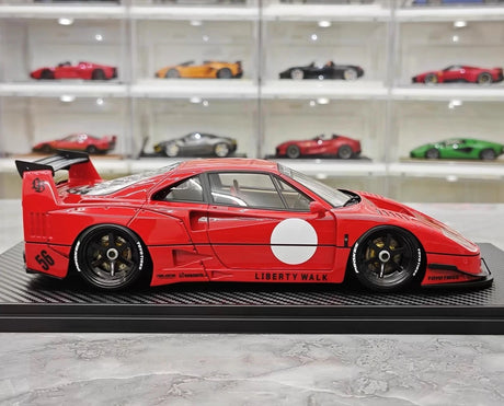 [Ignition] 1:18 Ferrari 1987 F40 Liberty Walk punainen pienoismalli Hartsi