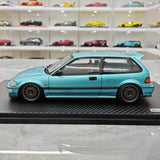 [Ignition] 1:18 Honda 1987 Civic EF SiR Blue Model Car Resin