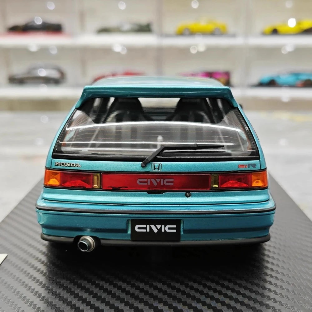 [Ignition] 1:18 Honda 1987 Civic EF SiR blu modellino di auto resina