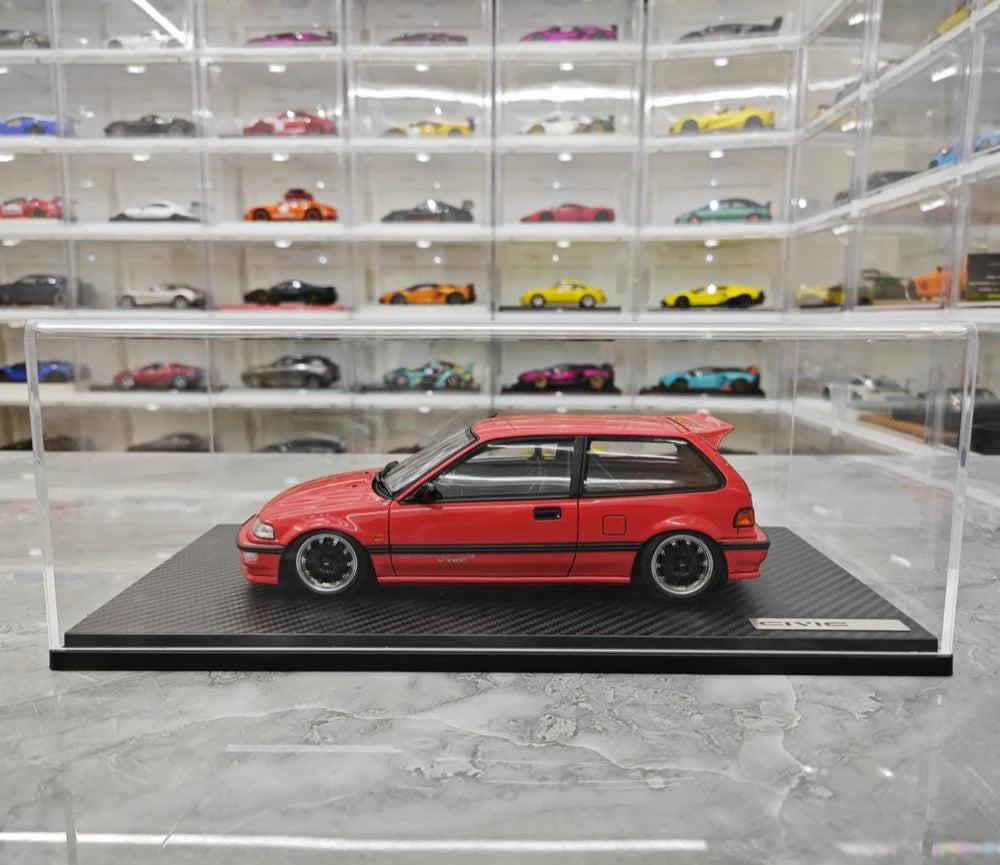 [Ignition] 1:18 Honda 1987 Civic EF SiR Red Model Car Resin
