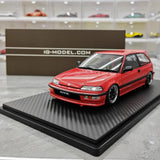 [Ignition] 1:18 Honda 1987 Civic EF SiR Red Model Car Resin