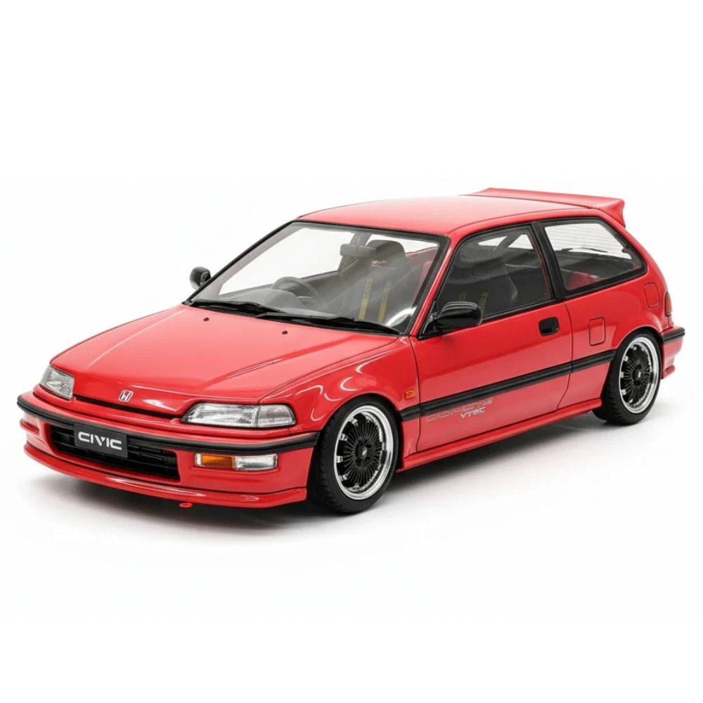[Ignition] 1:18 Honda 1987 Civic EF SiR Red Model Car Resin
