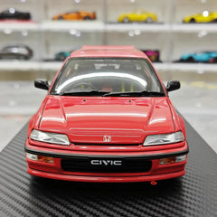 [Ignition] 1:18 Honda 1987 Civic EF SiR Red Model Car Resin