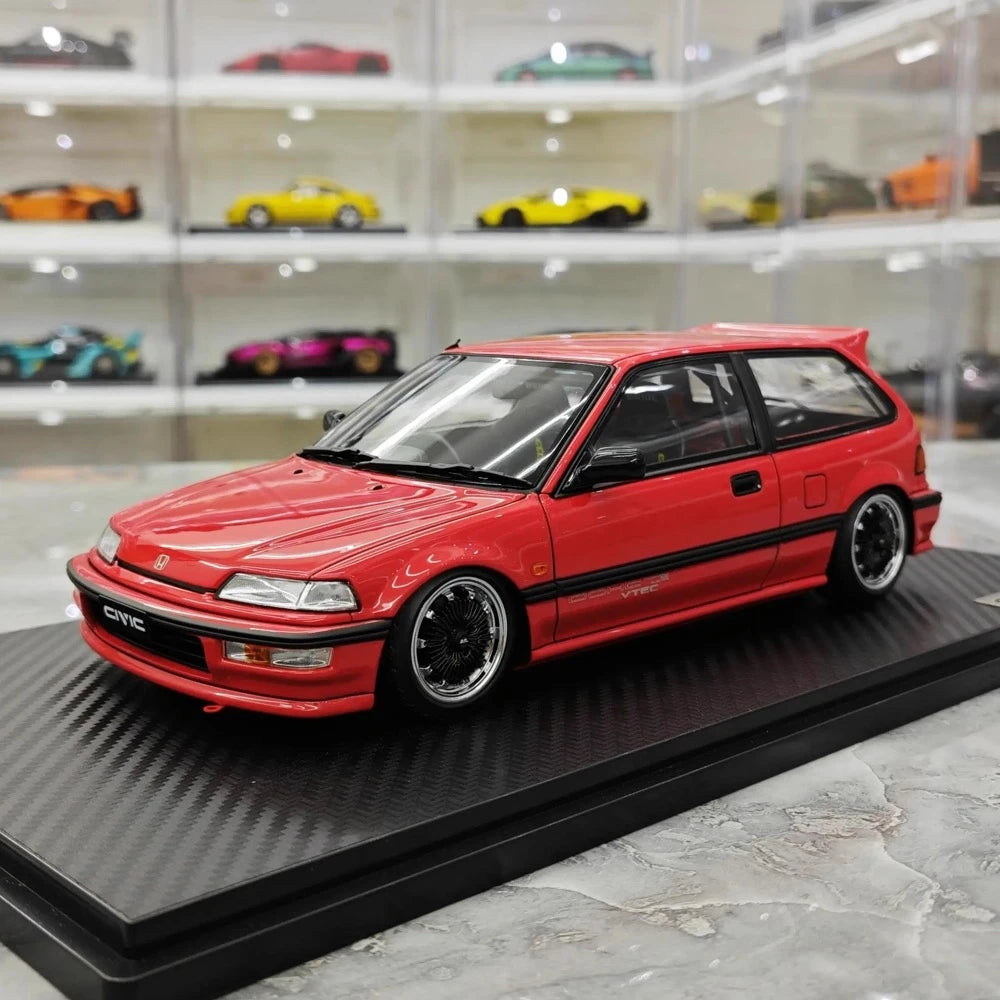 [Ignition] 1:18 Honda 1987 Civic EF SiR Red Model Car Resin