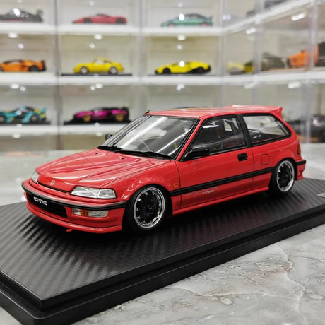 [Ignition] 1:18 Honda 1987 Civic EF SiR Red Model Car Resin
