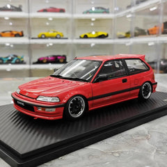 [Ignition] 1:18 Honda 1987 Civic EF SiR Red Model Car Resin