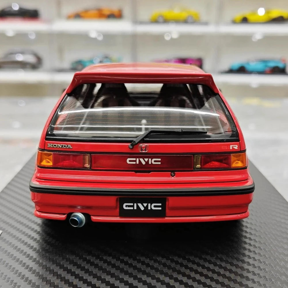 [Ignition] 1:18 Honda 1987 Civic EF SiR Red Model Car Resin