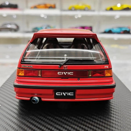 [Ignition] 1:18 Honda 1987 Civic EF SiR Red Model Car Resin