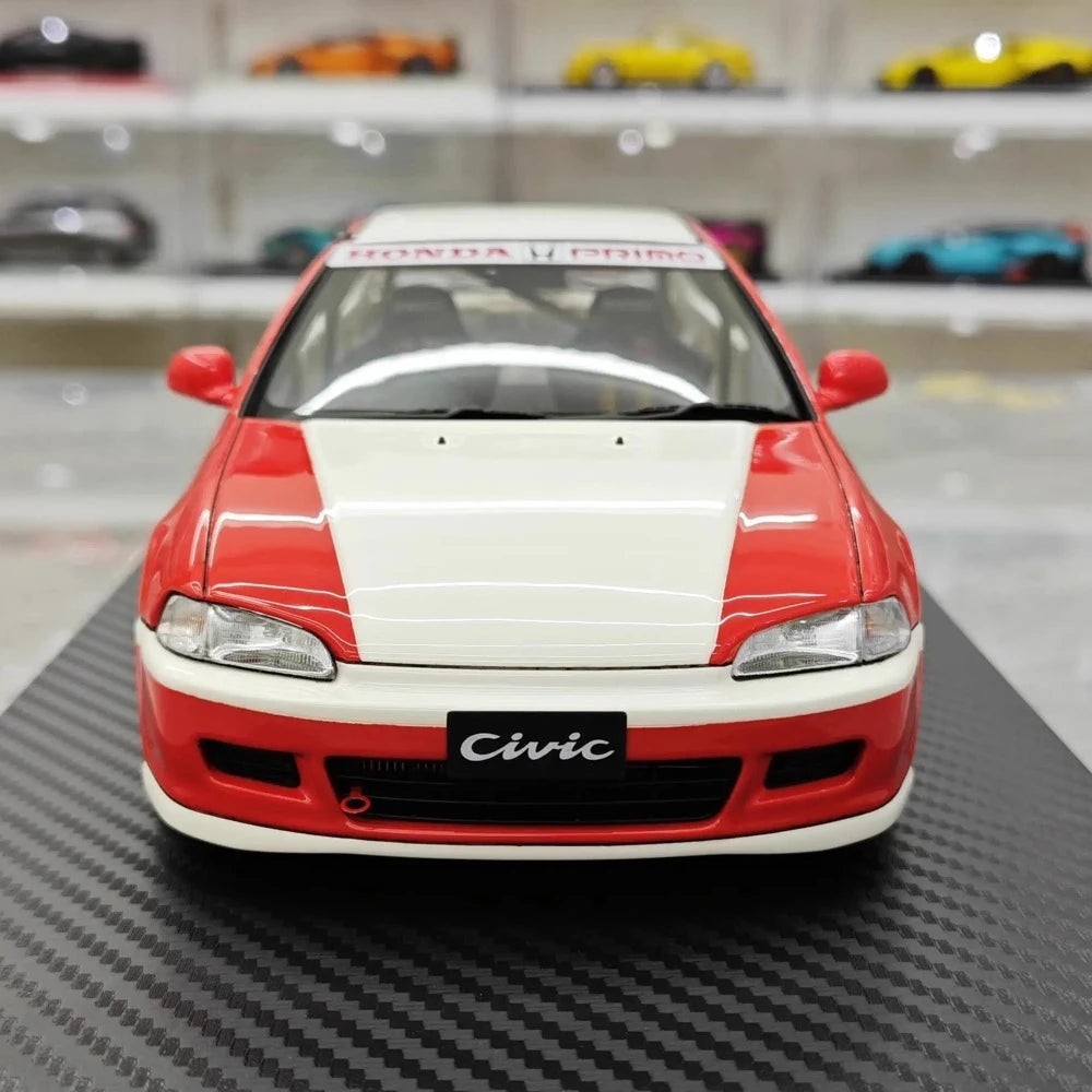 [Ignition] 1:18 Honda 1992 Civic EG6 Red Model Car Resin