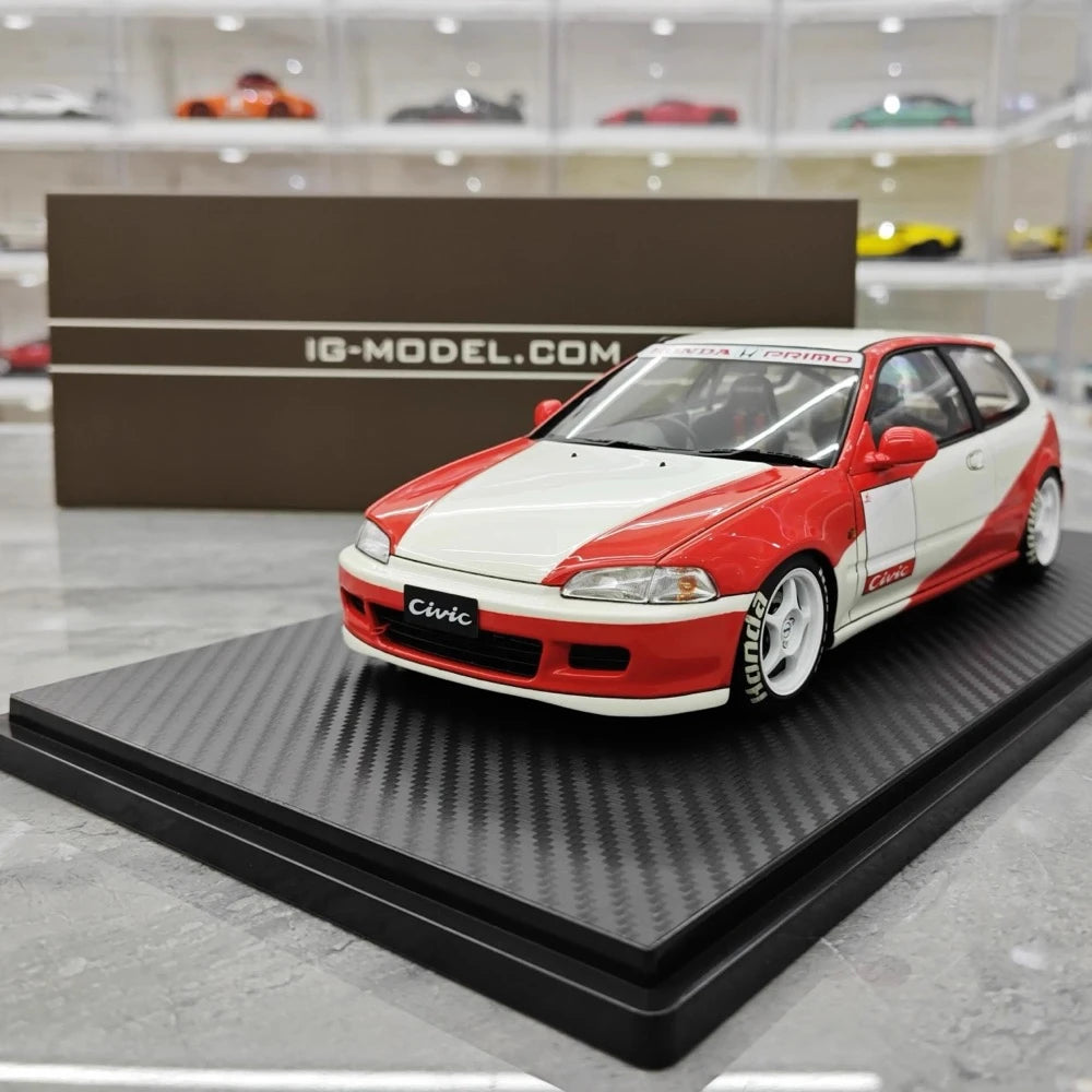 [Ignition] 1:18 Honda 1992 Civic EG6 Red Model Car Resin