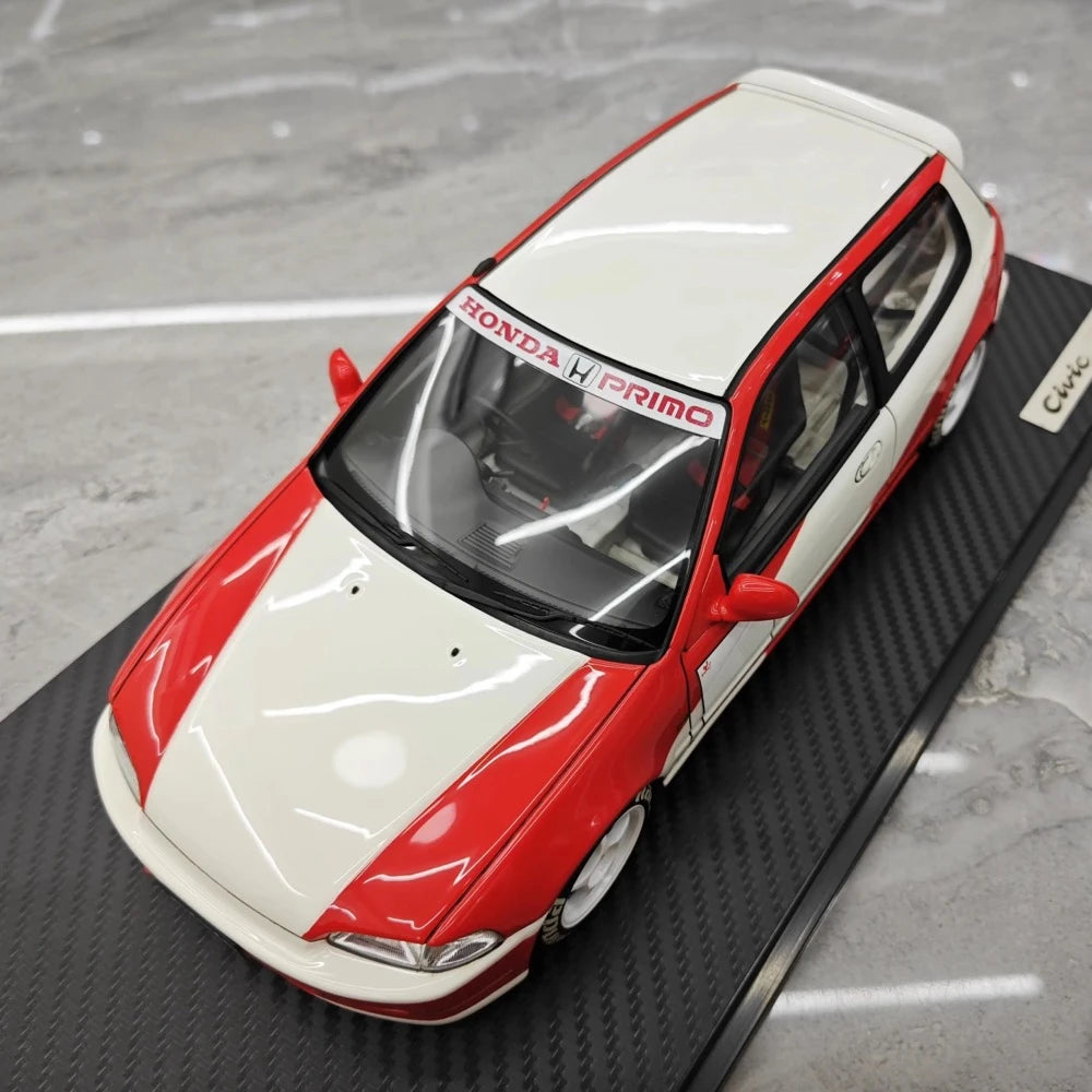 [Ignition] 1:18 Honda 1992 Civic EG6 Red Model Car Resin