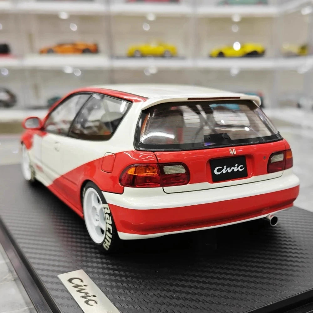 [Ignition] 1:18 Honda 1992 Civic EG6 Red Model Car Resin