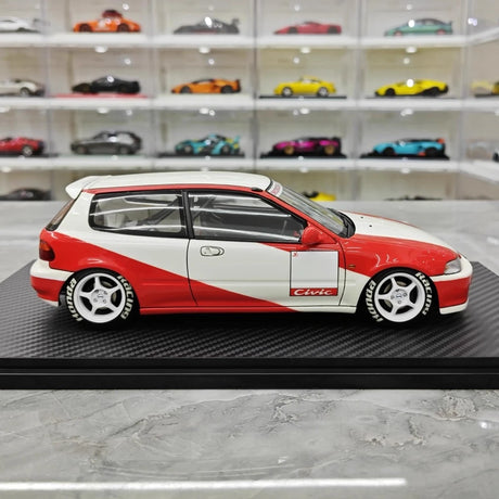 [Ignition] 1:18 Honda 1992 Civic EG6 Red Model Car Resin