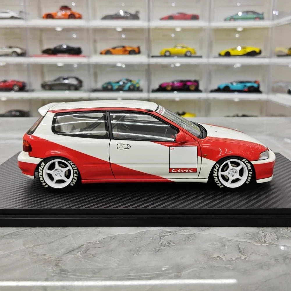[Ignition] 1:18 Honda 1992 Civic EG6 Red Model Car Resin