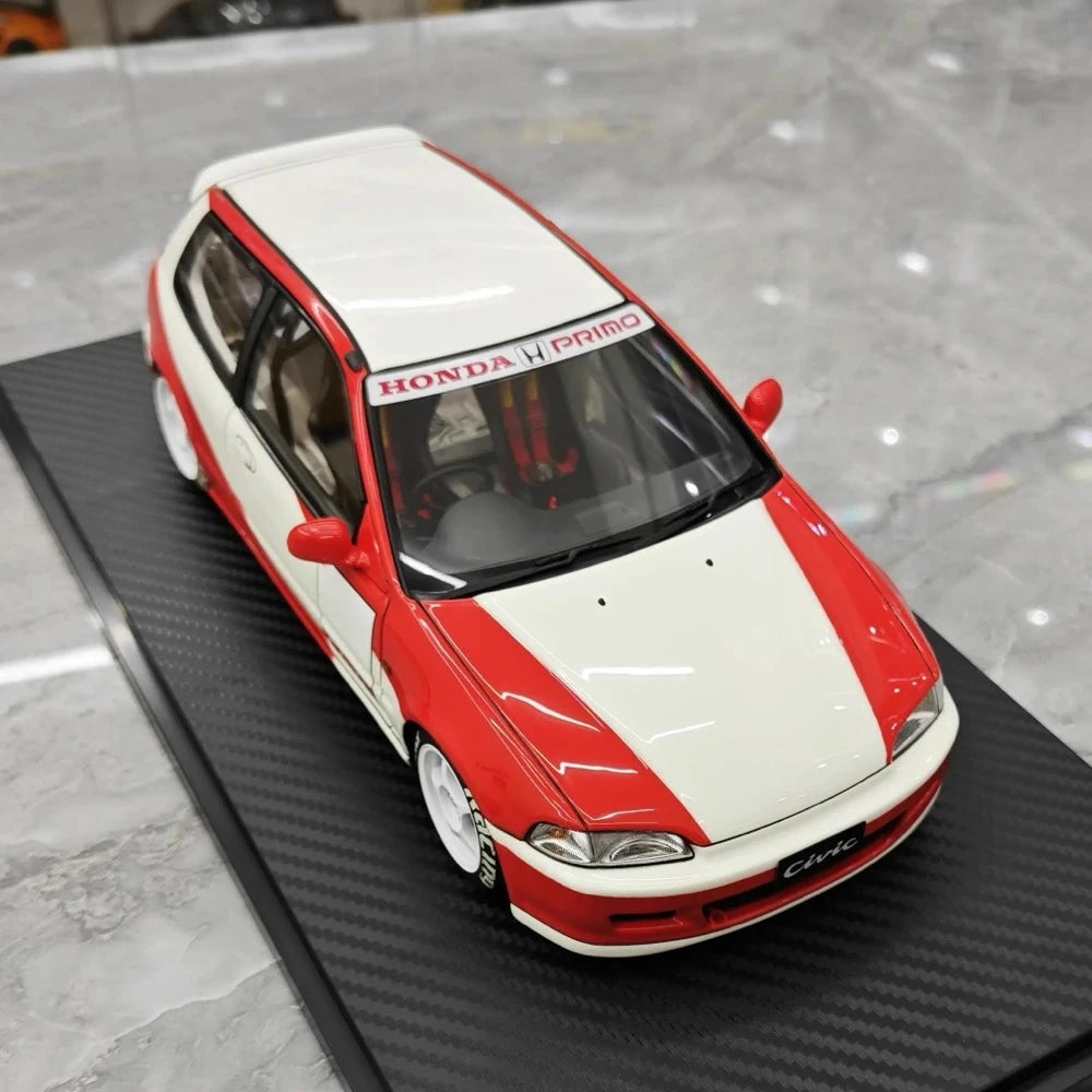 [Ignition] 1:18 Honda 1992 Civic EG6 Red Model Car Resin