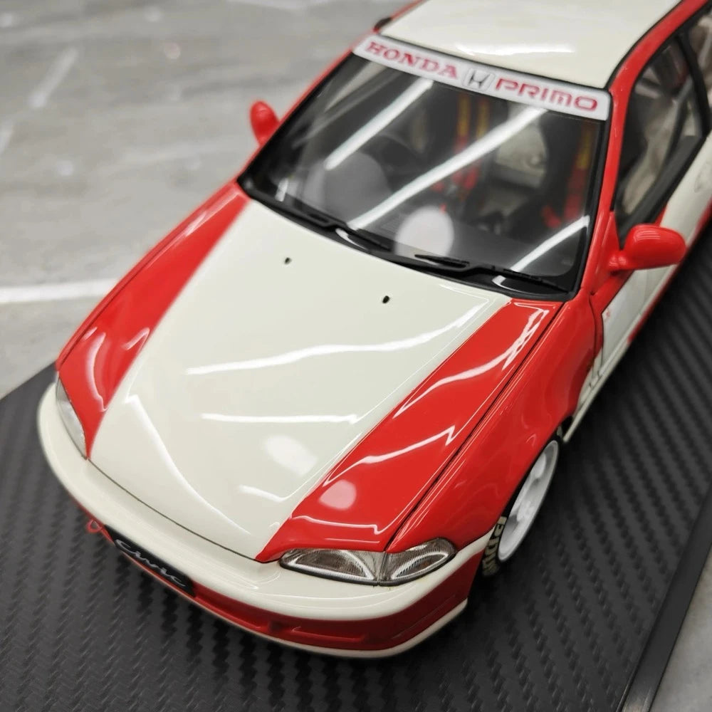[Ignition] 1:18 Honda 1992 Civic EG6 Red Model Car Resin