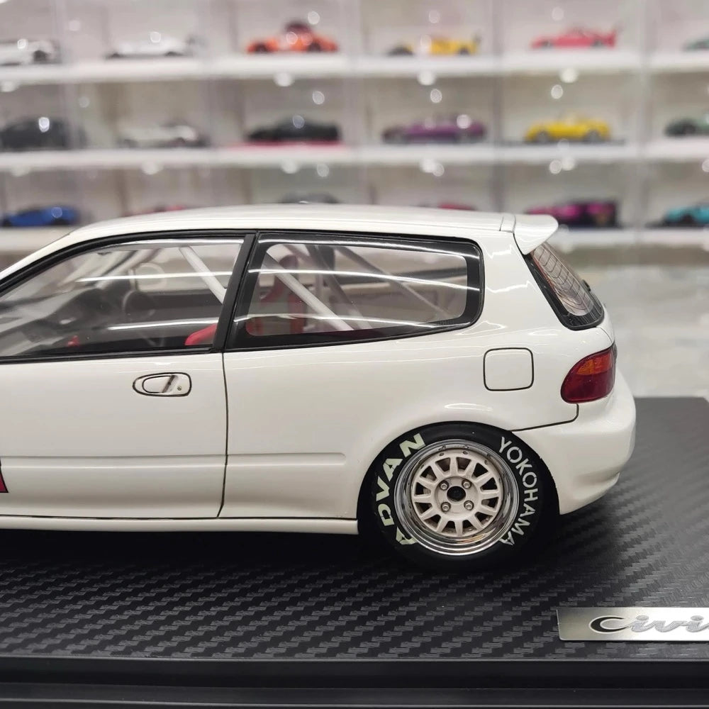 [Ignition] 1:18 Honda 1992 Civic EG6 White Model Car Resin