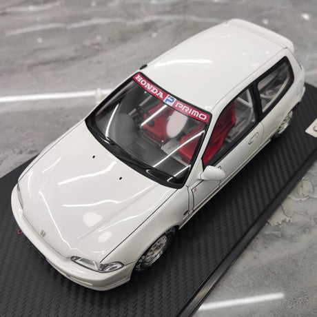 [Ignition] 1:18 Honda 1992 Civic EG6 White Model Car Resin