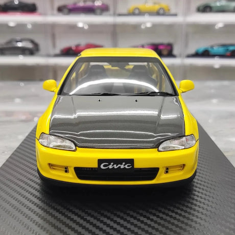 [Ignition] 1:18 Honda 1992 Civic EG6 Yellow Model Car Resin