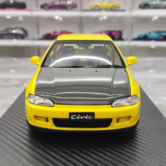 [Ignition] 1:18 Honda 1992 Civic EG6 Yellow Model Car Resin