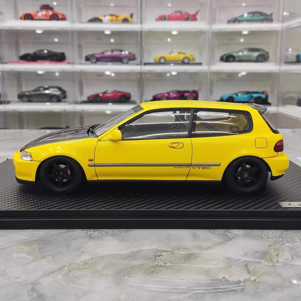 [Ignition] 1:18 Honda 1992 Civic EG6 Yellow Model Car Resin