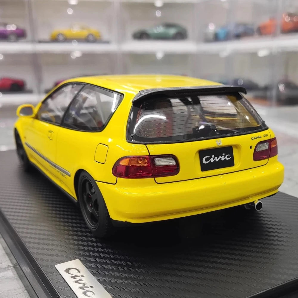 [Ignition] 1:18 Honda 1992 Civic EG6 Yellow Model Car Resin
