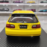 [Ignition] 1:18 Honda 1992 Civic EG6 Yellow Model Car Resin