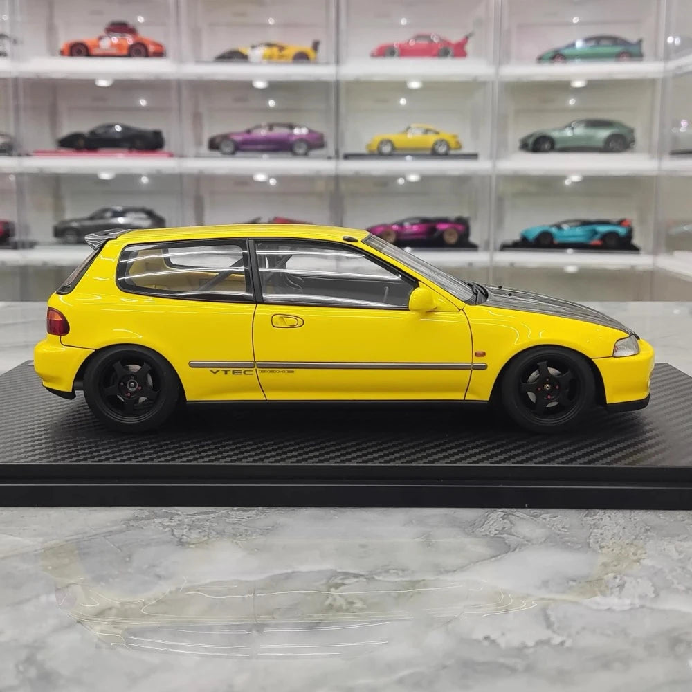 [Ignition] 1:18 Honda 1992 Civic EG6 Yellow Model Car Resin