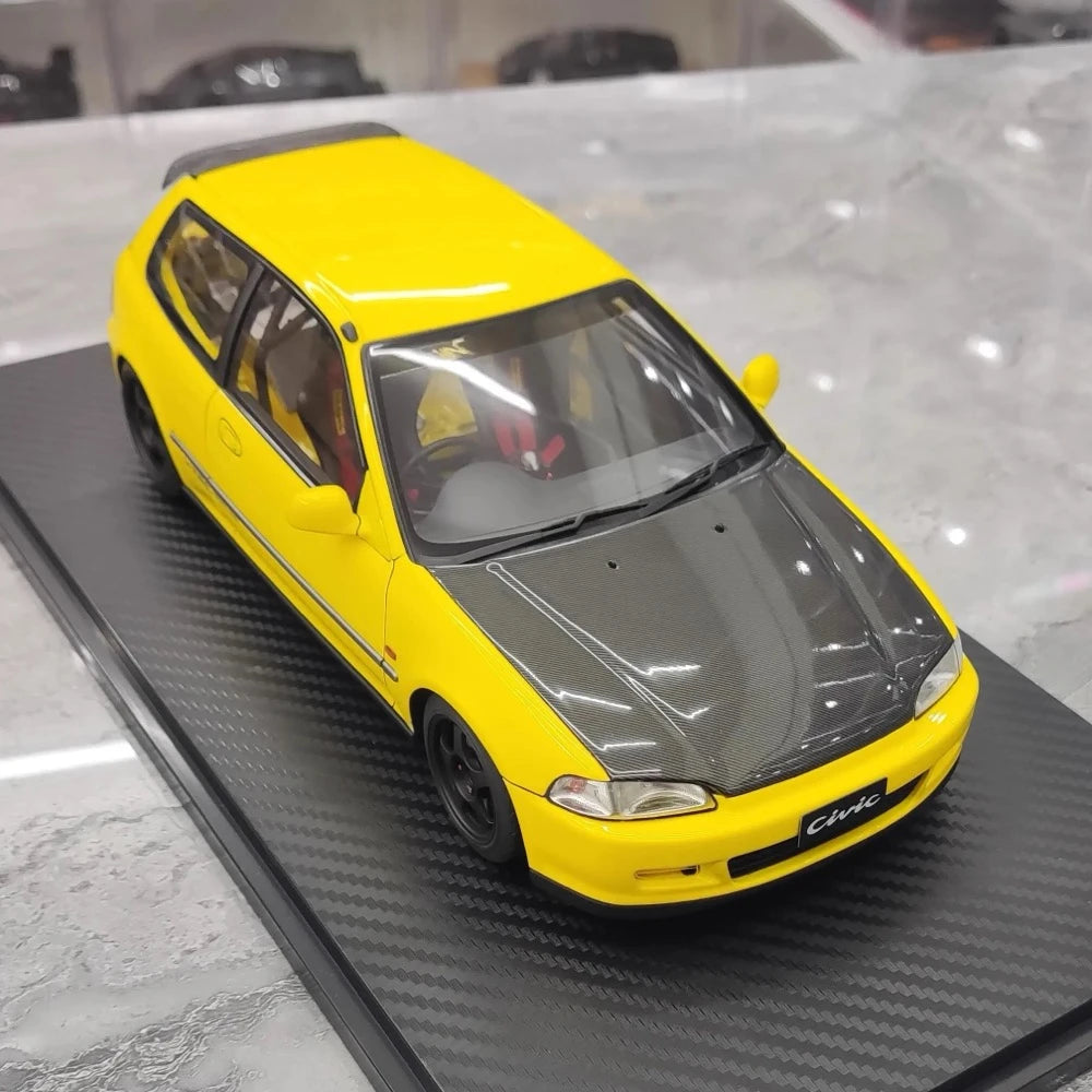 [Ignition] 1:18 Honda 1992 Civic EG6 Yellow Model Car Resin