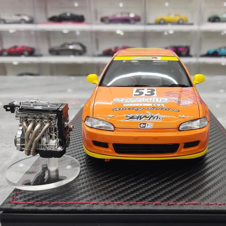 [Ignition] 1:18 Honda 1992 Civic EG6 Zero Fighter Racing Model Car Resin