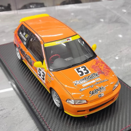 [Ignition] 1:18 Honda 1992 Civic EG6 Zero Fighter Racing Model Car Resin