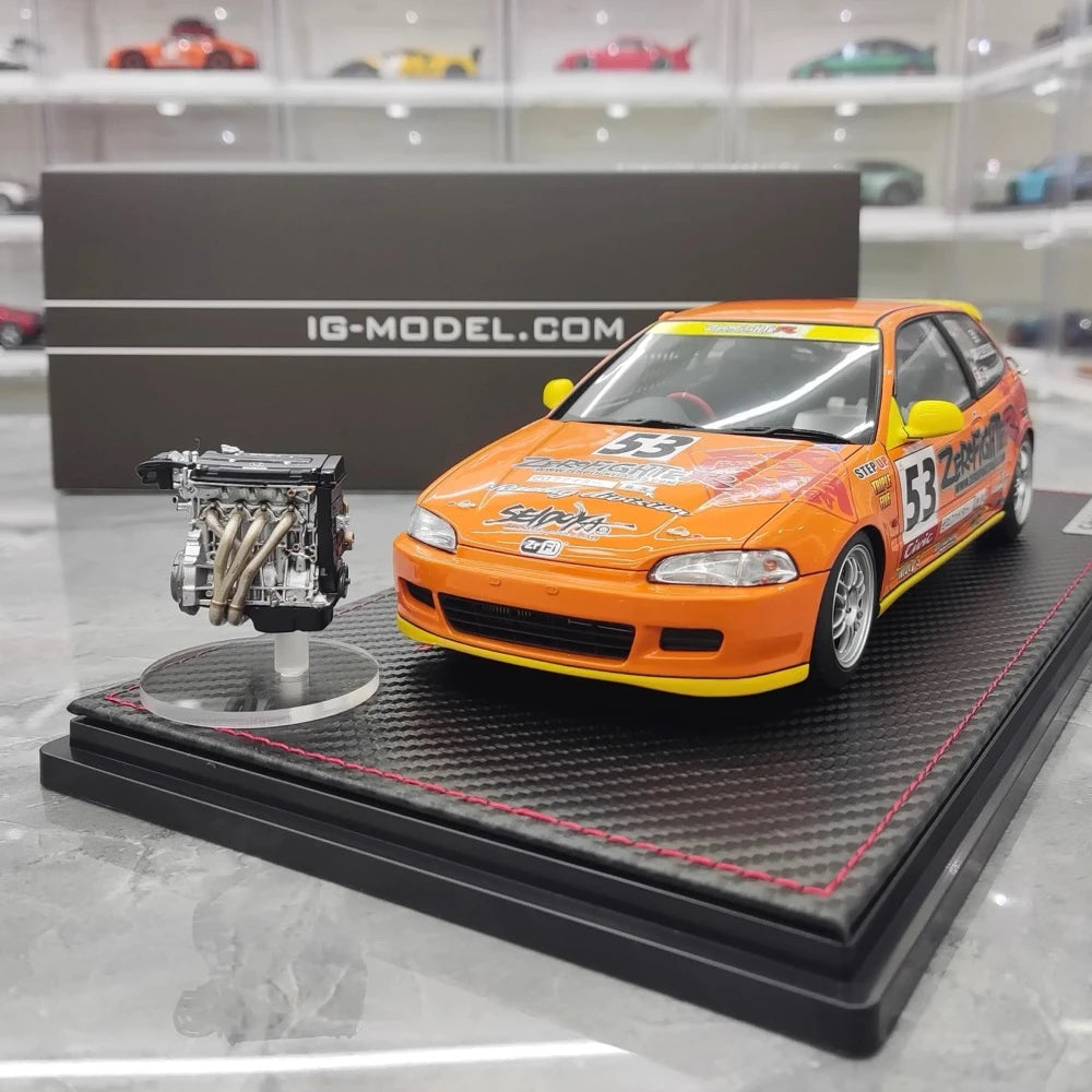[Ignition] 1:18 Honda 1992 Civic EG6 Zero Fighter Racing Model Car Resin