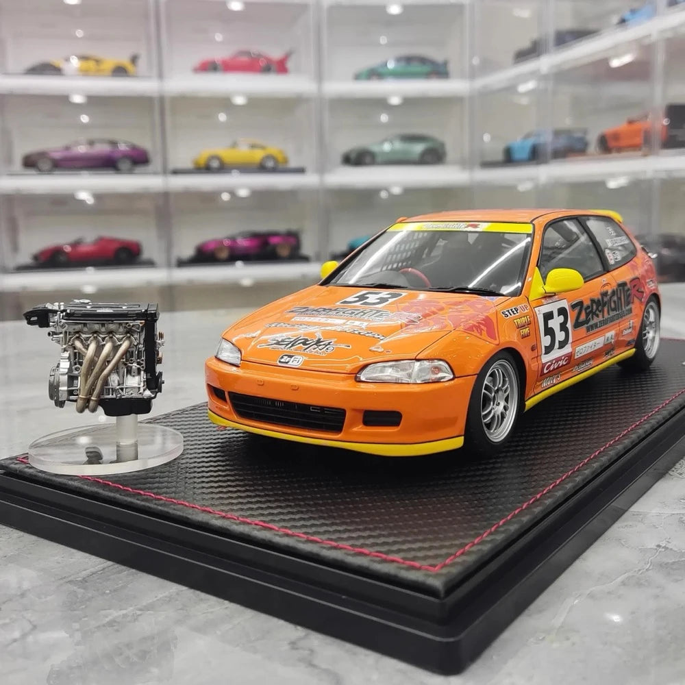[Ignition] 1:18 Honda 1992 Civic EG6 Zero Fighter Racing Model Car Resin