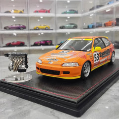 [Ignition] 1:18 Honda 1992 Civic EG6 Zero Fighter da corsa modellino di auto resina