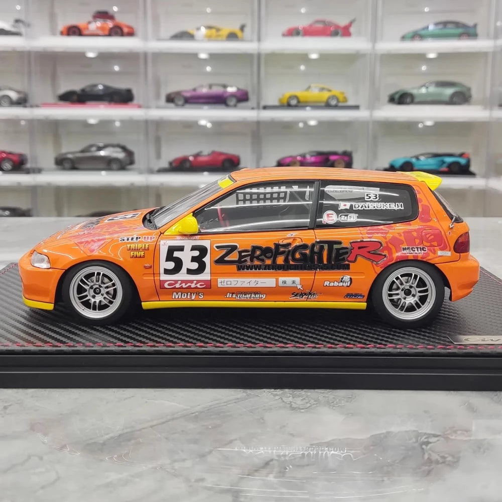 [Ignition] 1:18 Honda 1992 Civic EG6 Zero Fighter Racing Model Car Resin