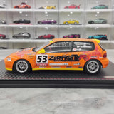 [Ignition] 1:18 Honda 1992 Civic EG6 Zero Fighter Racing Model Car Resin