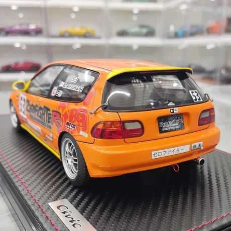 [Ignition] 1:18 Honda 1992 Civic EG6 Zero Fighter Racing Model Car Resin