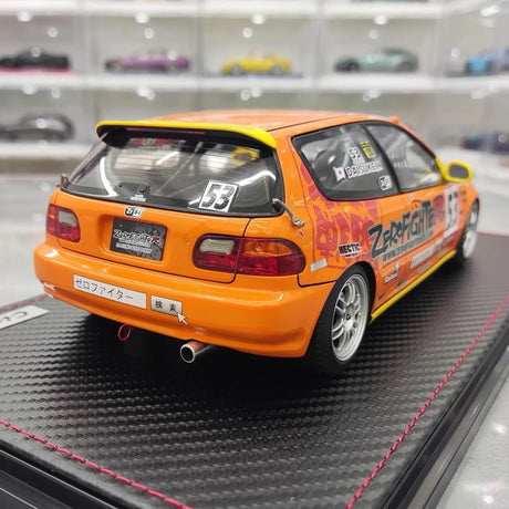 [Ignition] 1:18 Honda 1992 Civic EG6 Zero Fighter Racing Model Car Resin