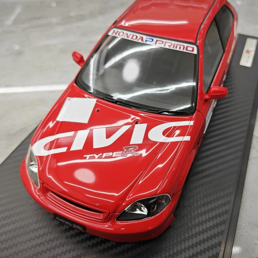 [Ignition] 1:18 Honda 1997 Civic Type R EK9 rosso modellino di auto resina