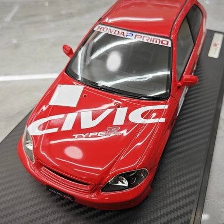 [Ignition] 1:18 Honda 1997 Civic Type R EK9 Red Model Car Resin