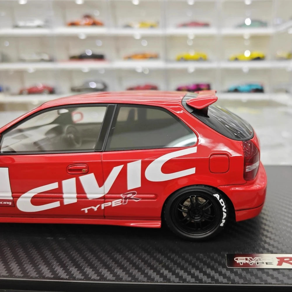 [Ignition] 1:18 Honda 1997 Civic Type R EK9 rosso modellino di auto resina