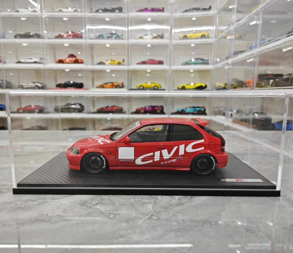 [Ignition] 1:18 Honda 1997 Civic Type R EK9 rosso modellino di auto resina