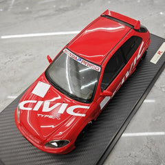 [Ignition] 1:18 Honda 1997 Civic Type R EK9 rosso modellino di auto resina