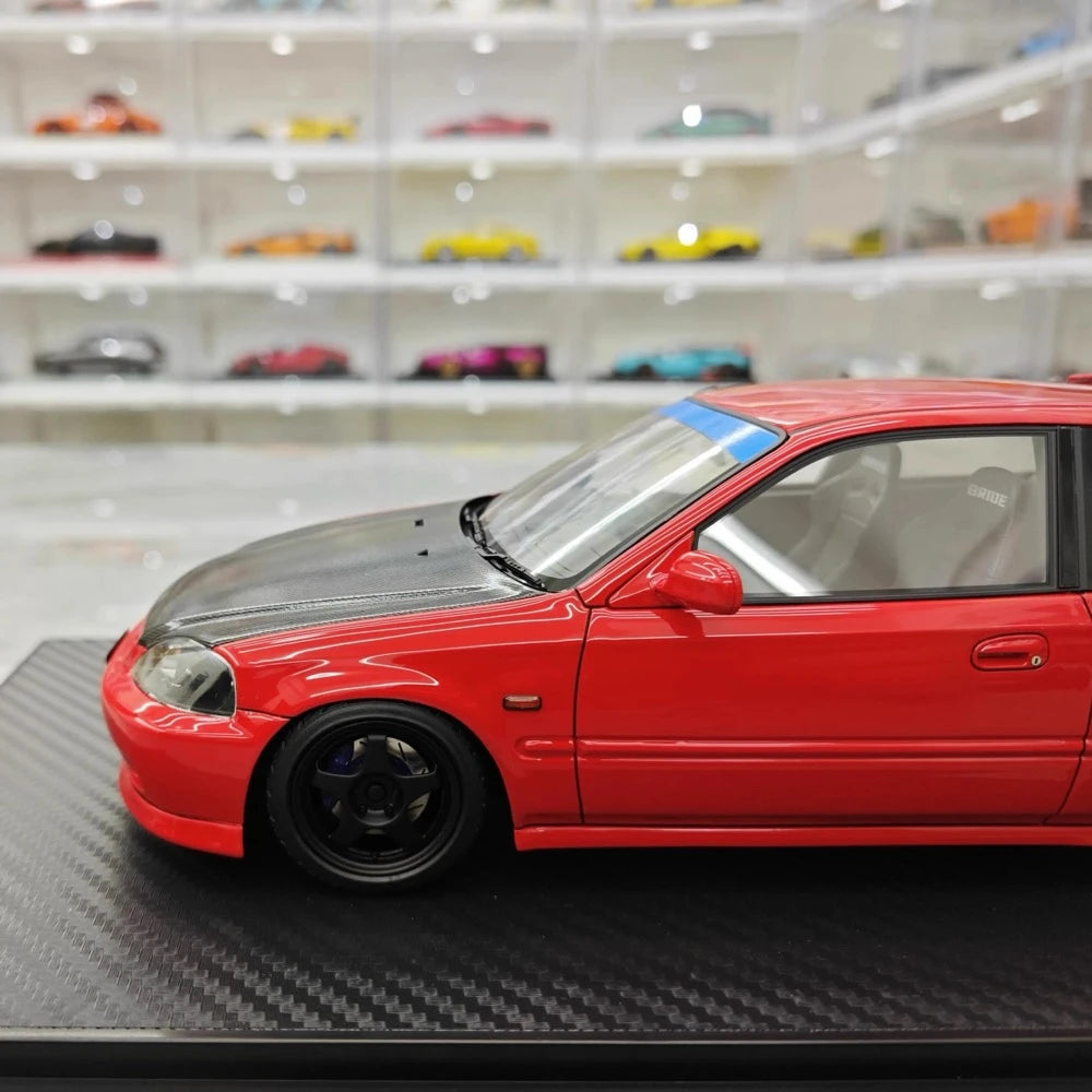 [Ignition] 1:18 Honda 1997 Civic Type R EK9 Black & Red Model Car Resin