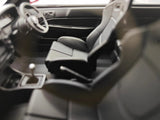 [Ignition] 1:18 Honda 1997 Civic Type R EK9 nero & rosso modellino di auto resina