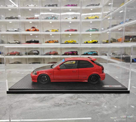 [Ignition] 1:18 Honda 1997 Civic Type R EK9 Black & Red Model Car Resin