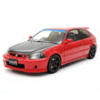 [Ignition] 1:18 Honda 1997 Civic Type R EK9 nero & rosso modellino di auto resina