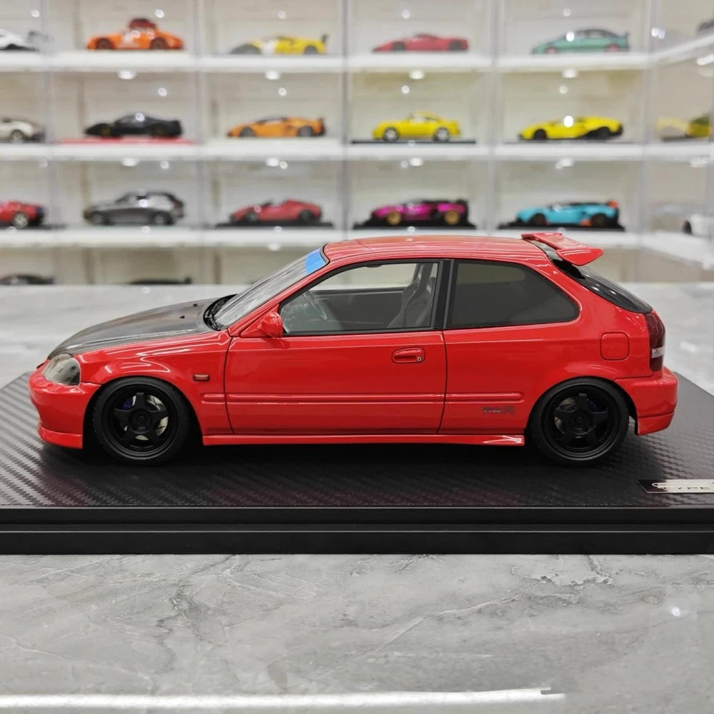 [Ignition] 1:18 Honda 1997 Civic Type R EK9 Black & Red Model Car Resin